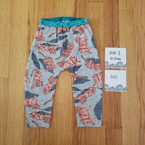 Bonds Australia Grey Tiger Palm Leggings size 1